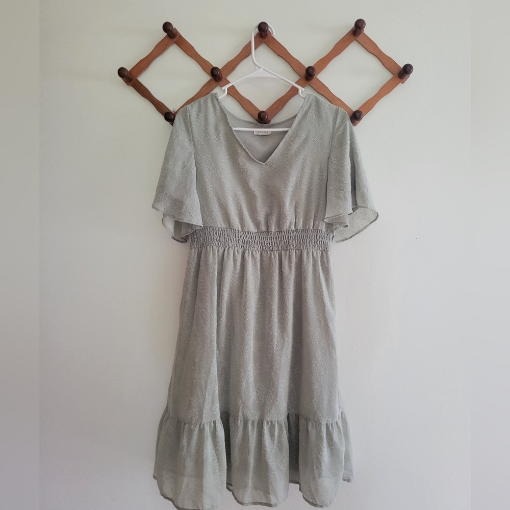 Roolee Gray Midi Dress